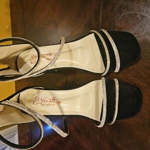 Black Strappy Women's Sandals